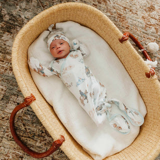 Boone Knotted Gown-170 Baby Soft Gifts-Copper Pearl-Baby In Bloom