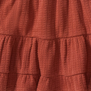 Organic Cotton Dotted Rib Baby Dress & Bloomers - Sequoia Bark