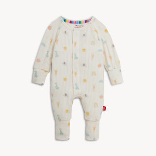 Lullaby Sky Pink Magnetic Convertible Baby Coverall-110 Footie/pjs/coverall/gown-Magnetic Me-Baby In Bloom