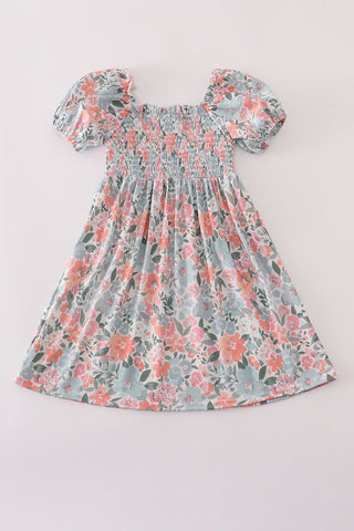 Garden Bloom Smocked Dress Kids