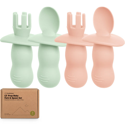 Mellow 4 Pack Silicone Spoon & Fork Set