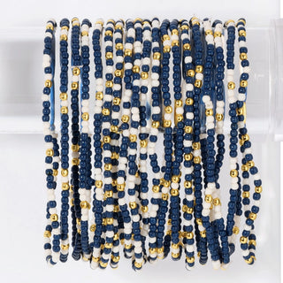 Game Day Stretch Seed Bead Bracelet-240 Womens Accessories-Splendid Iris-Baby In Bloom