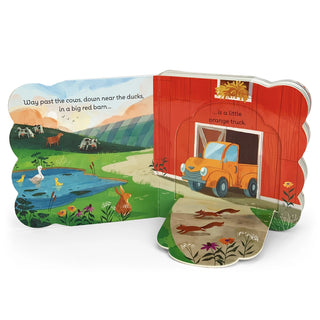Little Orange Truck: Country Lift-a-Flap Board Book-180 Books-Cottage Door-Baby In Bloom