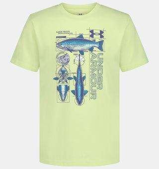 Under Armour Boys’ Schematic Lake Trout Graphic Tee-130 Kids Tops-Under Armour-Baby In Bloom