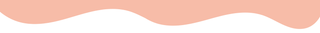 Wavy Peach line on a white background | Baby in Bloom