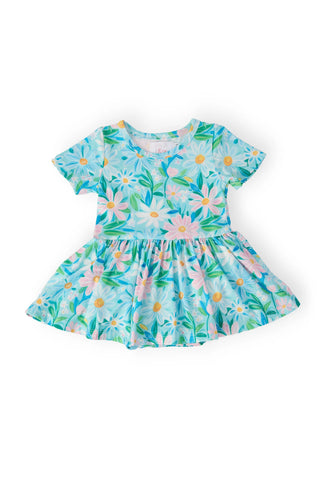 Preppy Daisies Bodysuit Dress-160 Dress/Romper/Jumpsuit-Mila & Rose-Baby In Bloom