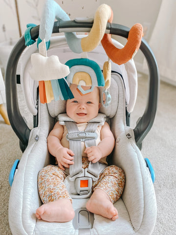 Rainbow Spiral Careseat Toy