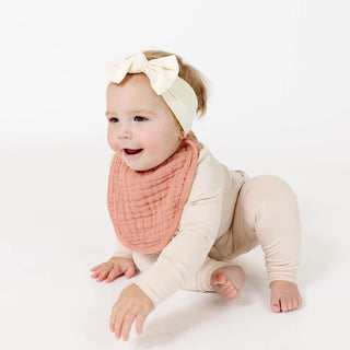 Rose Cloud Muslin Bibs
