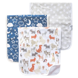 Copper Pearl Premium Burp Cloths (3-Pack) - Rufus