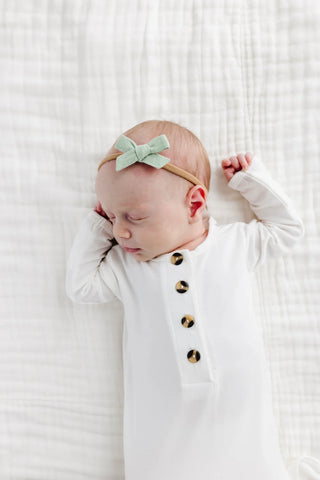 Sage Linen Headband Medium