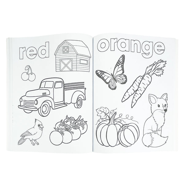 Tractors, Trucks and Animals Color book 