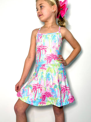 Tropical Palm Athletic Dress
