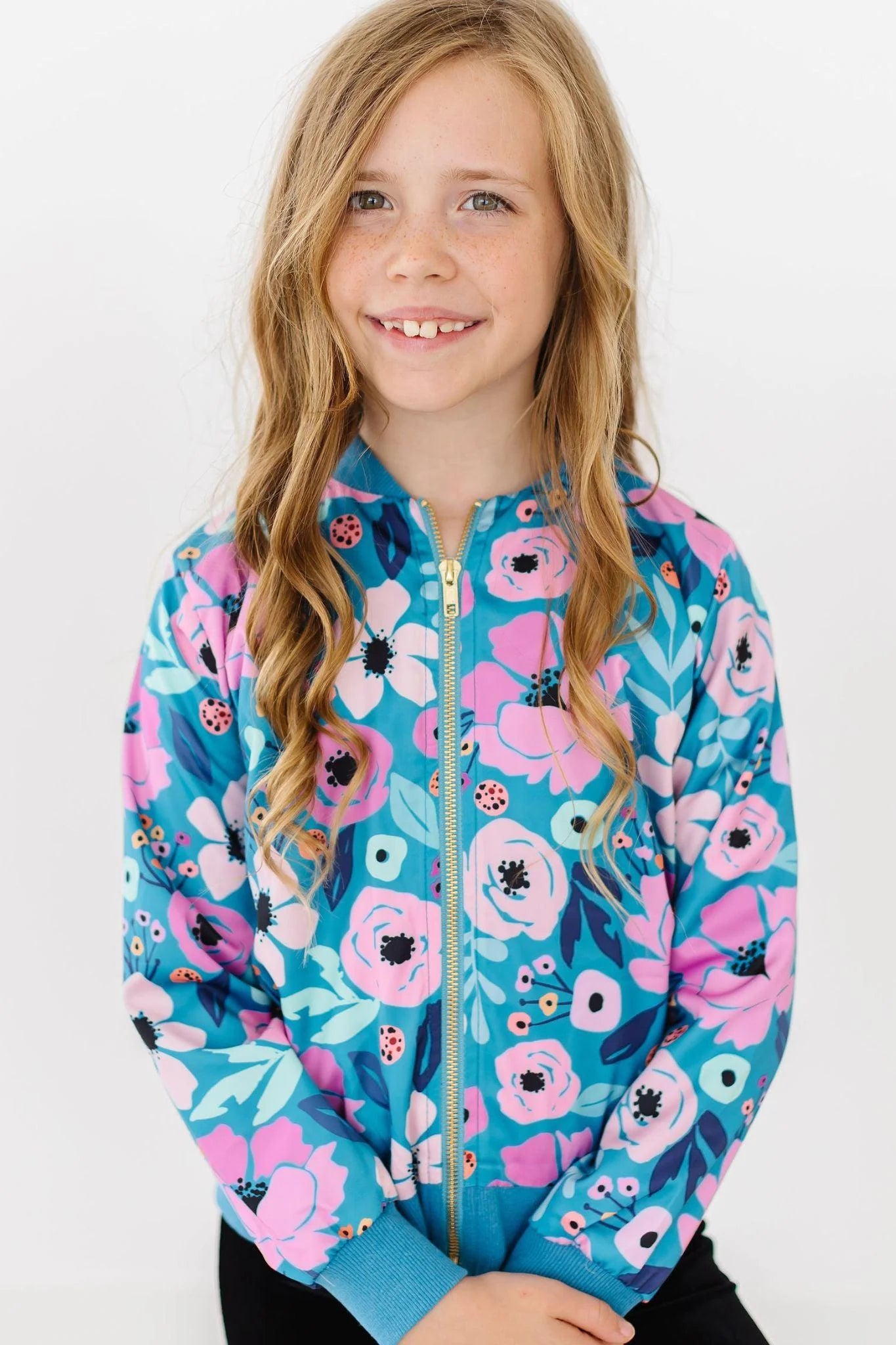 Twirling Teal Satin Jacket