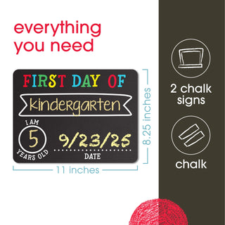 Double-Sided; Last Day of School Board | Reusable Milestone Square