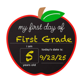 Reversible Apple First & Last Day of School Chalkboard – Reusable Milestone Photo Prop  2. Ultra-Short Description