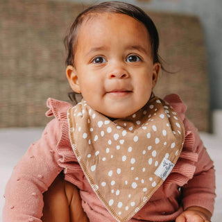 Copper Pearl 4-Pack Baby Bandana Bibs – Autumn Floral & Neutral Collection