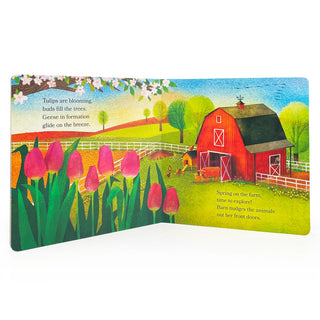 Barn in Spring: Out To Explore On the Farm – Educational Toddler Board Book-180 Books-Cottage Door-Baby In Bloom