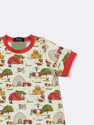 Barnyard Boy Farm Life Romper – Soft & Durable Baby One-Piece-160 Dress/Romper/Jumpsuit-Clover Cottage-Baby In Bloom