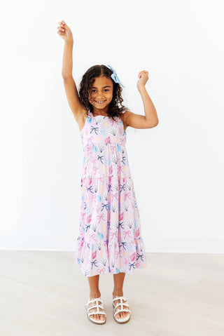 Girls Beachside Seashell Ruffle Maxi Dress-160 Dress/Romper/Jumpsuit-Mila & Rose-Baby In Bloom