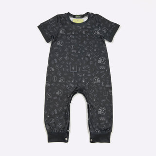 Black Field Goal Romper