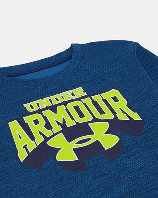 Under Armour Boys' Twist Graphic Long Sleeve - Black Out Navy-130 Kids Tops-Under Armour-Baby In Bloom