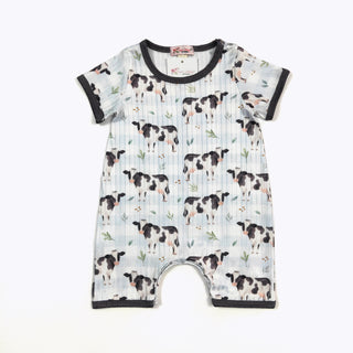Blue Cow Romper