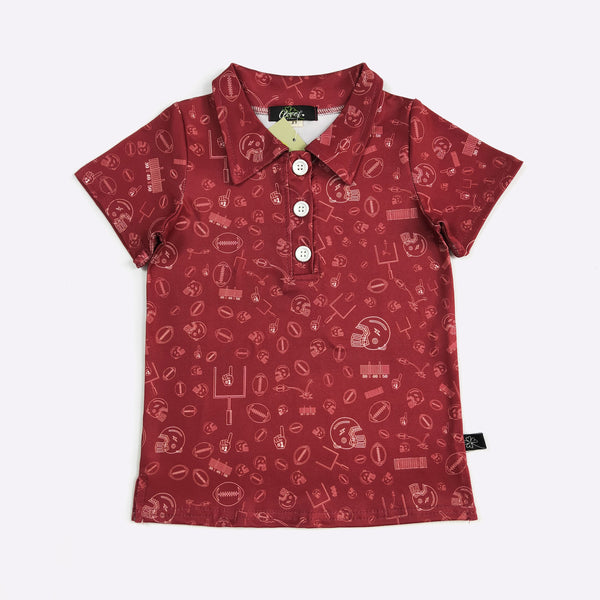 Burgandy Field Goal Shirt
