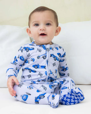 Carlo Zippered Footie-110 Footie/pjs/coverall/gown-Lev Baby-Baby In Bloom