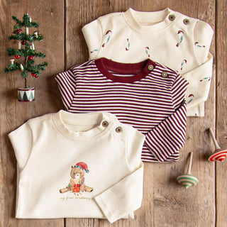 Festive Joy Baby Christmas Bodysuit 3-Pack | Ultra-Soft Holiday Onesies-110 Footie/pjs/coverall/gown-Burt's Bees-Baby In Bloom