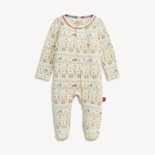Festive Holiday Magnetic Footie-110 Footie/pjs/coverall/gown-Magnetic Me-Baby In Bloom