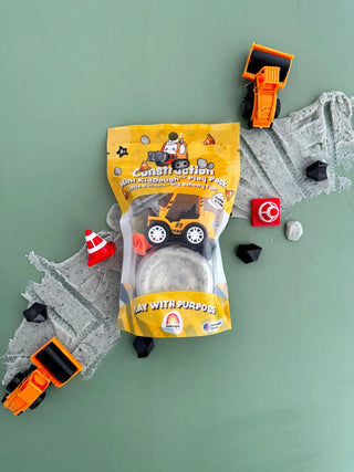 Construction Mini KidDough™ Sensory Play Pack – Little Builder Kit-190 Toys/Book-Earth Grown Kid Dough-Baby In Bloom