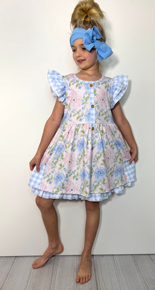 Cotton Candy Poppy Dress-160 Dress/Romper/Jumpsuit-Clover Cottage-Baby In Bloom