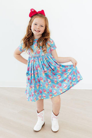 Delightful Desserts Pocket Twirl Dress-160 Dress/Romper/Jumpsuit-Mila & Rose-Baby In Bloom