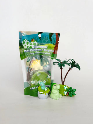Dino Discovery Mini Sensory Playdough Kit — Portable Toddler Activity