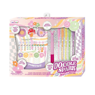 Doodle Spark Sketchbook Set – Creative Art Kit with Scented Gel Pens & Gem Stickers-190 Toys-Hot Focus-Baby In Bloom