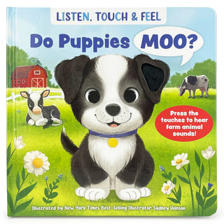 Do Puppies Moo? Interactive Sensory Sound & Touch-and-Feel Board Book-180 Books-Cottage Door-Baby In Bloom