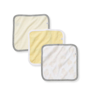Little Ducks Organic Cotton Baby Washcloths | Ultra-Soft 3-Pack