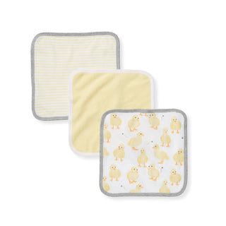 Little Ducks Organic Cotton Baby Washcloths | Ultra-Soft 3-Pack