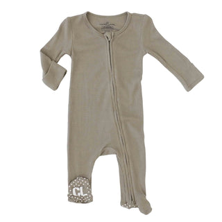 Eucalyptus Waffle Footie-110 Footie/pjs/coverall/gown-Caden Lane-Baby In Bloom