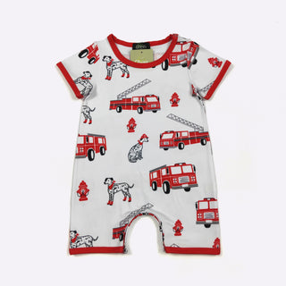 Firehouse Friends Romper-160 Dress/Romper/Jumpsuit-Clover Cottage-Baby In Bloom