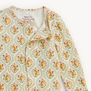 Fleur Sauvage Magnetic Modal Footie – Ultra-Soft Baby Sleeper-110 Footie/pjs/coverall/gown-Magnetic Me-Baby In Bloom