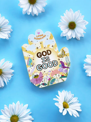 God Is Good: Little Sunbeams Praying Hands Shaped Board Book