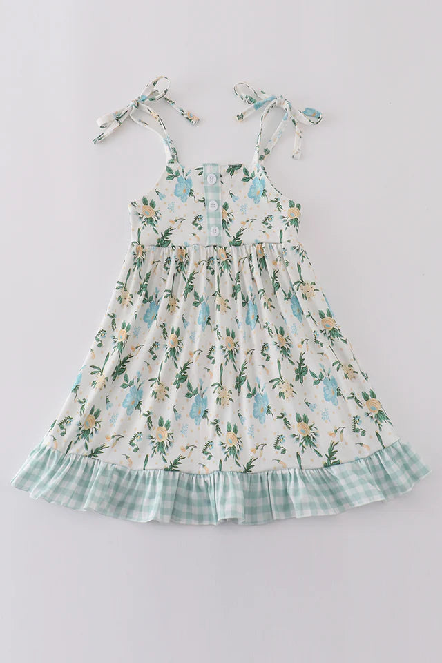 Green Floral Dress
