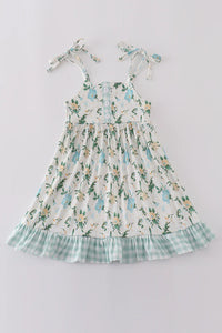 Green Floral Dress