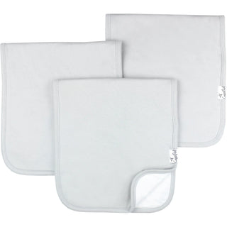 Premium Ultra-Absorbent Grey Burp Cloths – 3-Pack Soft Cotton Set-170 Baby Soft Gifts-Copper Pearl-Baby In Bloom