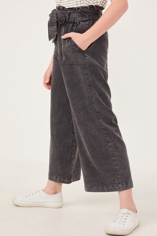Girls’ Breezy Tencel Wide Leg Paperbag Pants-140 Kids Bottoms-Hayden-Baby In Bloom