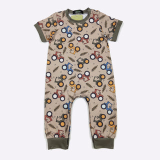 Harvest Tractor Romper-160 Dress/Romper/Jumpsuit-Clover Cottage-Baby In Bloom