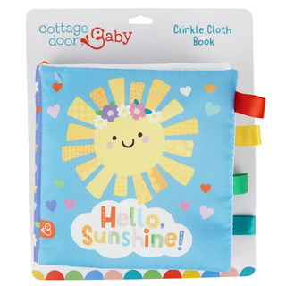 Hello, Sunshine! Baby Sensory Crinkle Cloth Book