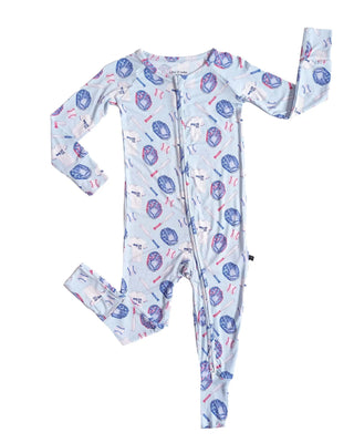 Homerun Convertible Romper-110 Footie/pjs/coverall/gown-Lev Baby-Baby In Bloom