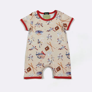 Home Run Romper-160 Dress/Romper/Jumpsuit-Clover Cottage-Baby In Bloom